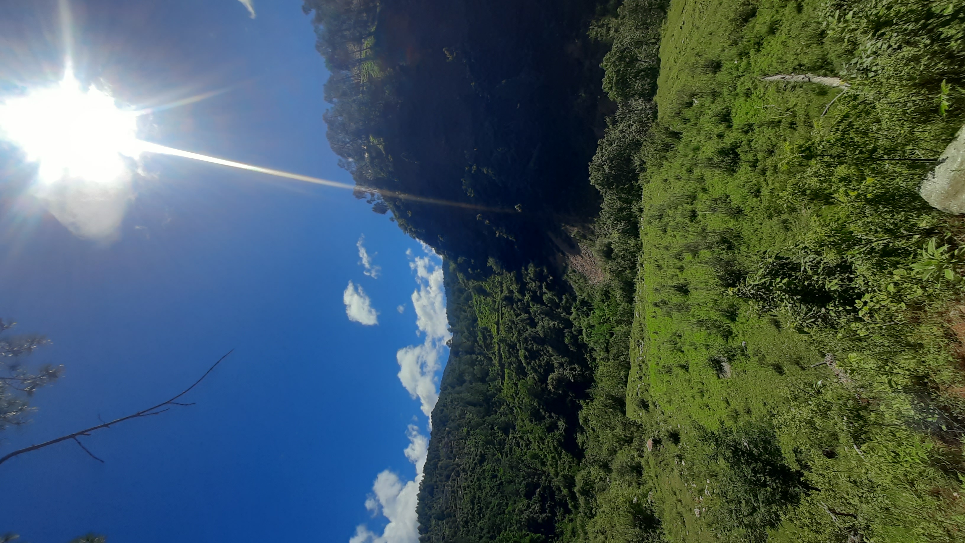 Hills under clear sky